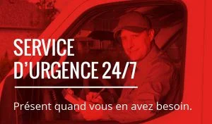 Service d'urgence par notre équipe